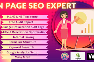 provide on page SEO services for your wordpress site