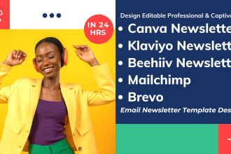 do canva newsletter klaviyo mailchimp brevo beehiiv email newsletter template