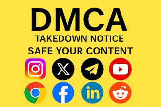 remove delete takedown mugshots instagram,yt,tiktok,reddit,x,shopify,under dmca