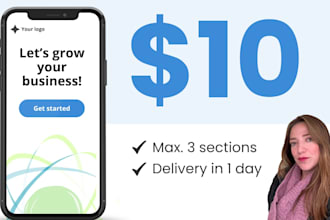 create a landing page at a low price