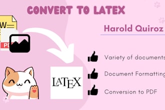 convert your documents to latex
