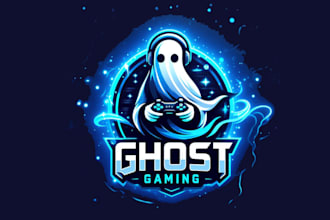 create awesome ghost gaming mascot logo for you my on creativity
