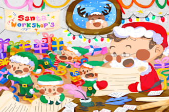 draw cute cartoon illustrations