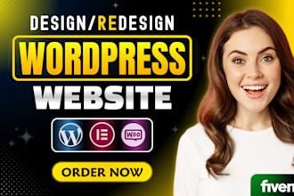 design, redesign, revamp wordpress website or business website development