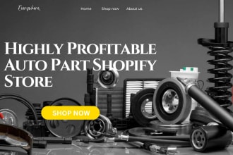 design auto parts shopify store car parts website car parts dropshipping store