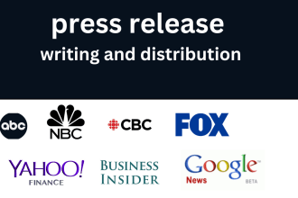 do press release writing and press release distribution on yahoo finance