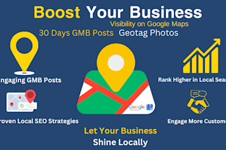do 30 days gmb posts with geotag photos for google map ranking