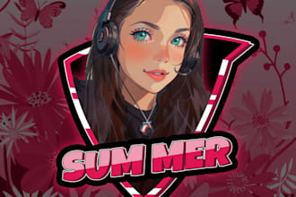 create premium gaming,  mascot and anime logo designs