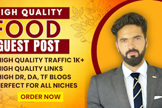 write SEO food blogs and articles as your content writer