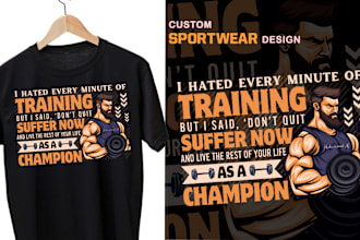 design unique sportswear tshirt for merchandise