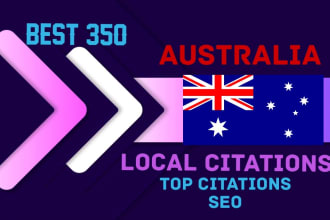 generate top 350 australian local citations