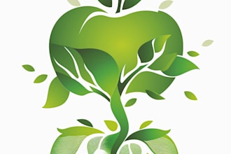 make  botanical hand drawn logo