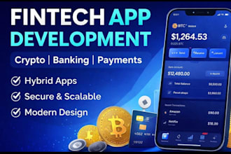 develop fintech app for banking crypto loan and payment system