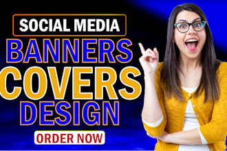 design a professional linkedin banner facebook or twitter cover