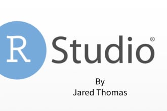help you in r studio, and data analysis