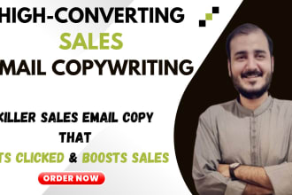 do persuasive sales email copywriting for email sequence