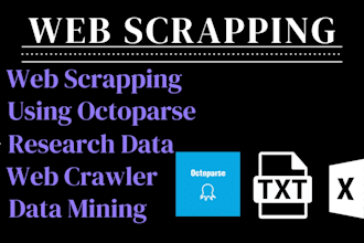 do web scraping of any website using octoparse