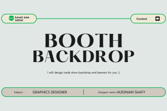 design trade show booth and banners for you