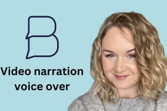 narrate your video with voice over with a warm and trustworthy tone