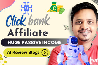 do ai blog click bank products reviews website to earn online
