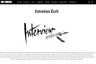create a written interview about your musical project