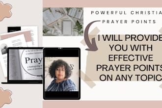 provide you with powerful prayer points on any topic