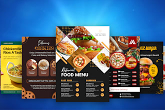 create place card, triple flyer, post card, custom flyer, one page flyer design
