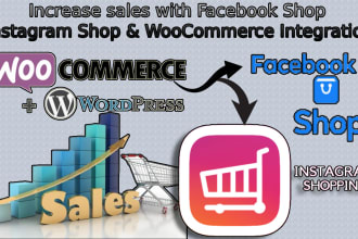 setup facebook shop, instagram shop, and do woocommerce integration