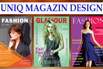 create a professional magazine a fashion a lifestyle and layout magazine