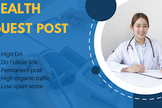 publish a health guest post with health backlinks
