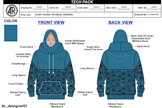 design fashion apparel clothing tech pack