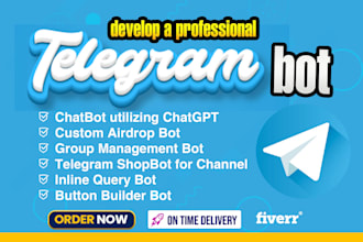 make a custom telegram bot