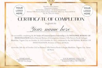 do customized awards and certificates you want