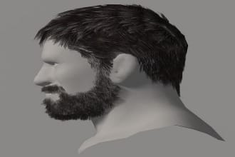 create realistic 3d hair models with high quality texturing, 3d hairstyle