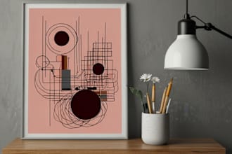 design printable abstract wall art posters