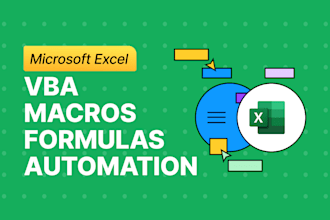 develop excel formulas, macros, vba automation