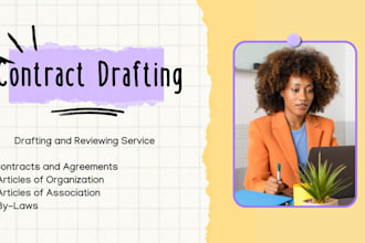 draft and review contracts and agreements