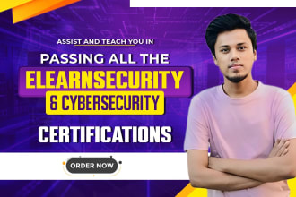 assist and instruct you to pass all elearnsecurity certifications