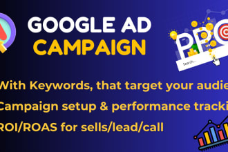 set up google ad campaign with complete roadmap