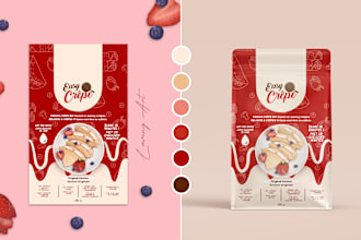 create label product packaging design