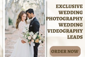 generate wedding photography leads wedding videography event planning website