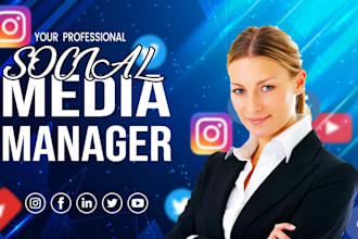 be your social media marketing manager and instagram organic grower