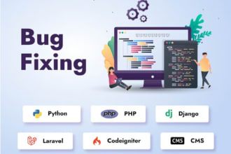 fix bugs in your backend, frontend, javascript, PHP, nodejs, csharp code