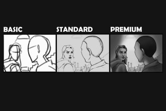 draw a storyboard to visualize your project