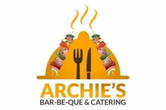 design an original business bar be que logo in a day