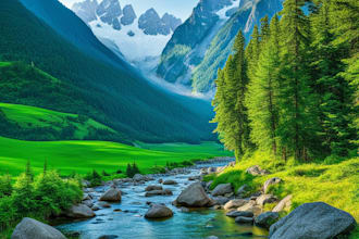 create stunning ai generated landscapes and nature scenery