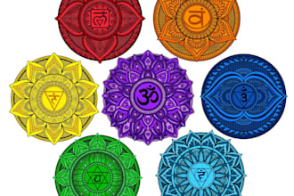 create complex mandala patterns into an art design for you
