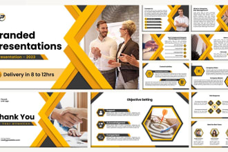 create presentation designs, powerpoint templates, google slides and pitch deck