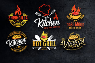 create a stunning food cafe and restaurant logo design