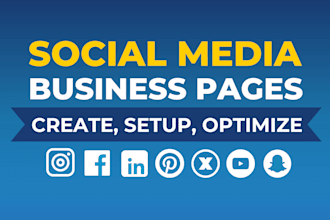 create social media business pages professionally